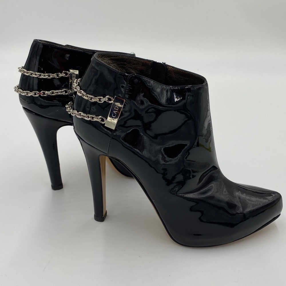 Escada. Black patent leather booties. Size 40 - Picture 3 of 9